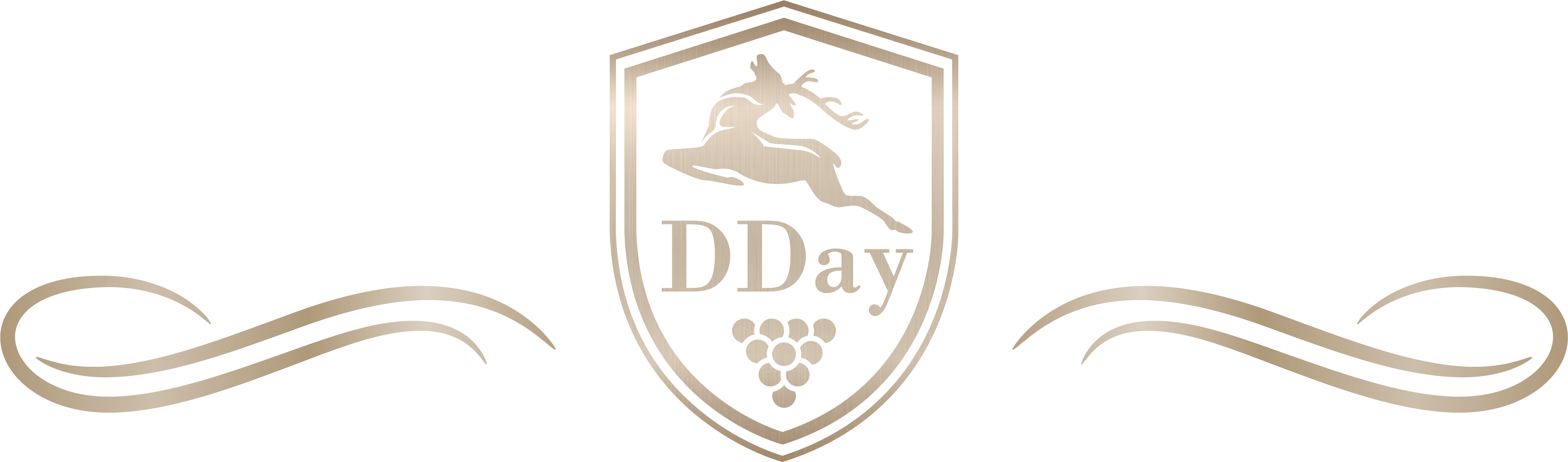 Dday - DDay Logo Wappen champagner Schwung